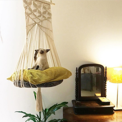 Bohemian Cat Swing Pet Bed