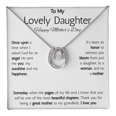 To My Lovely Daughter, Happy Mother's Day Necklace