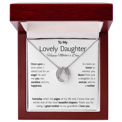 To My Lovely Daughter, Happy Mother's Day Necklace