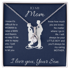 To My Mom, I Love You, Your Son Necklace