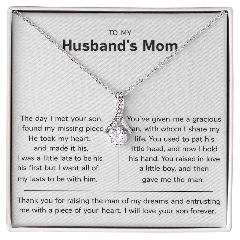 To My Husband's Mom Necklace