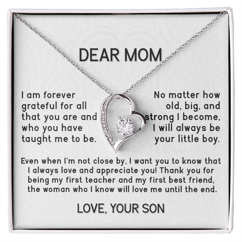 To Mom Forever Love Necklace
